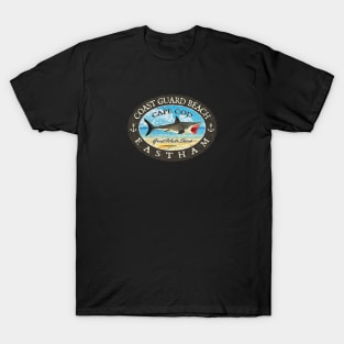 Coast Guard Beach, Eastham, Massachusetts, (Cape Cod) Great White Shark T-Shirt